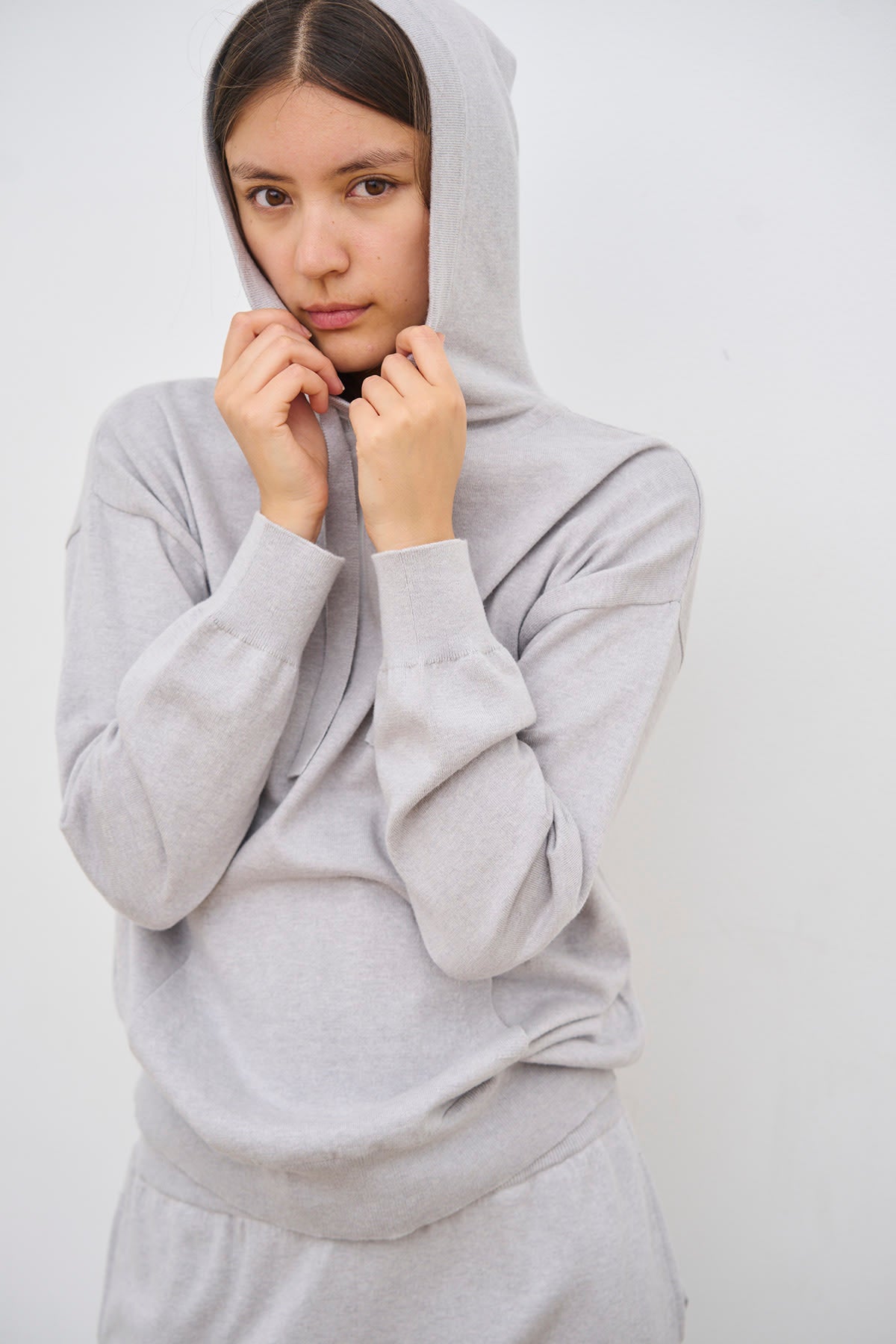 care-by-me-knit-chloe-hoodie-kapuzenpullover-dark-sand-kaschmir image 1