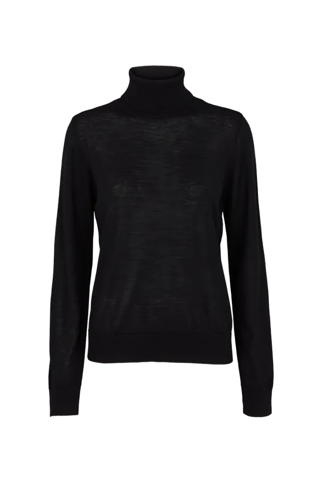 basic-apparel-vera-roll-neck-pullover-schwarz-merinowolle image 1
