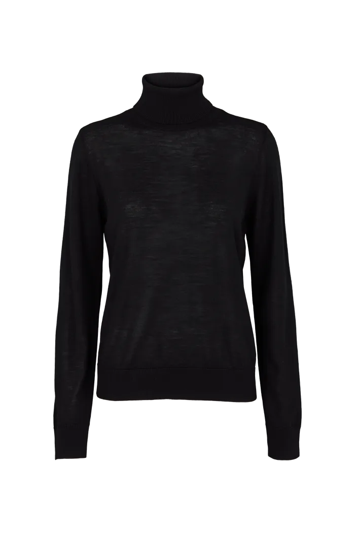 basic-apparel-vera-roll-neck-pullover-schwarz-merinowolle image 1