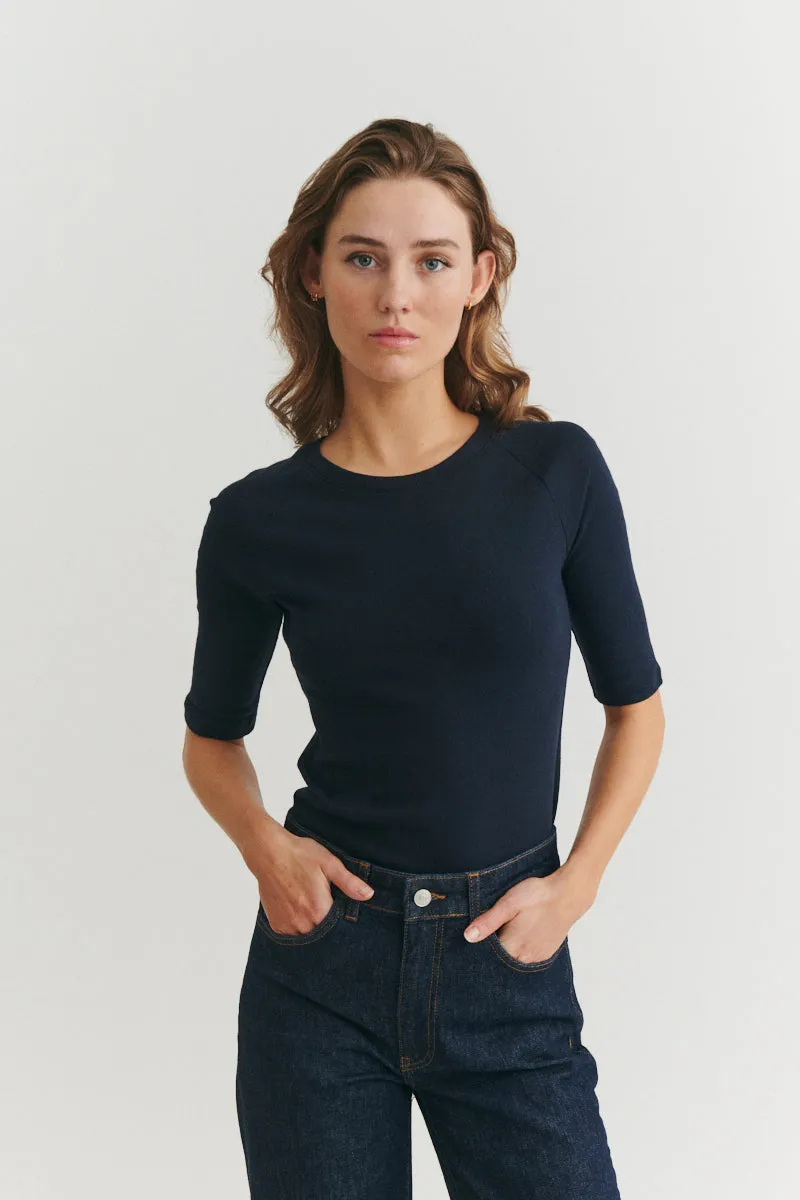 basic-apparel-arense-tee-damen-t-shirt-sky-captain-bio-slim image 1