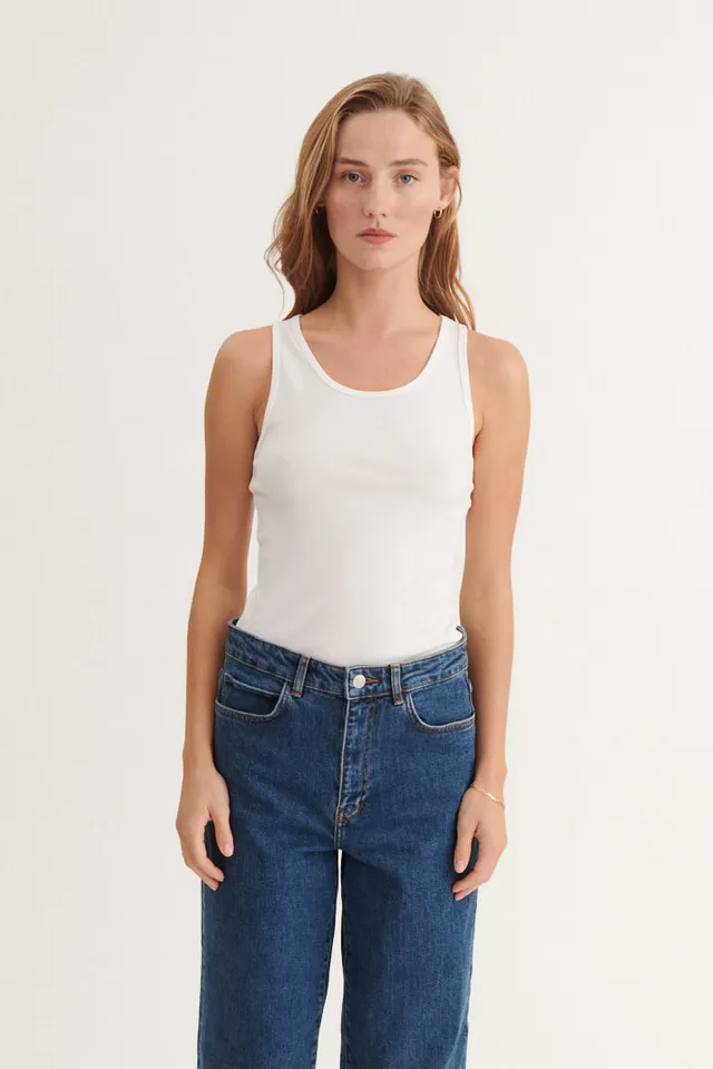 basic-apparel-ludmilla-tank-top-bright-white-bio-baumwolle image 1