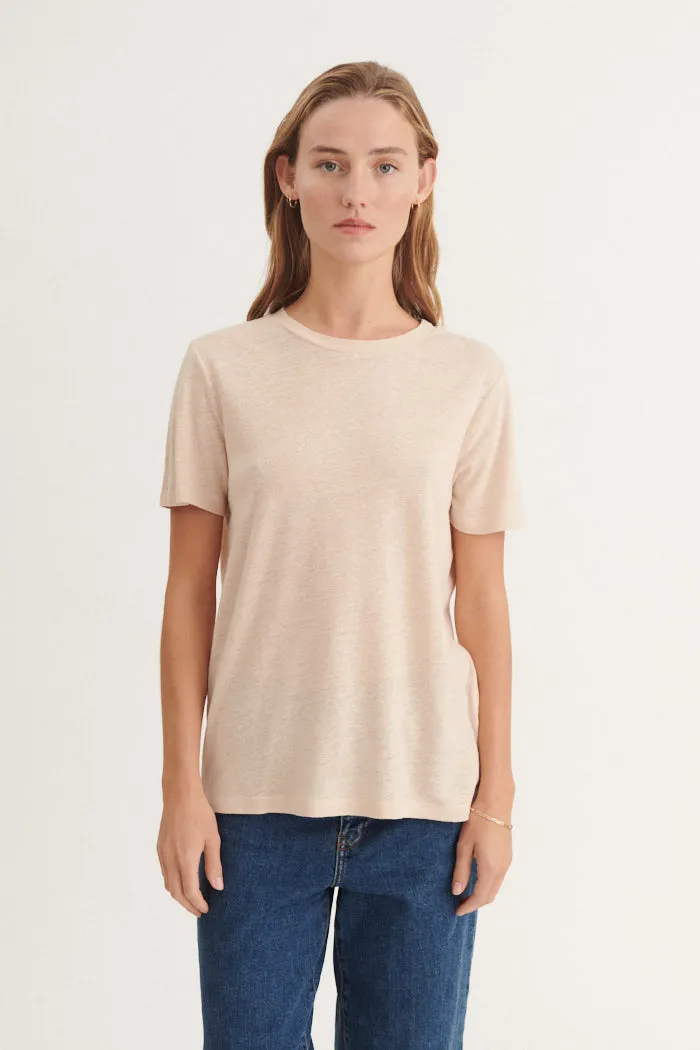 basic-apparel-kali-tee-t-shirt-damen-smokey-grey-leinen image 1