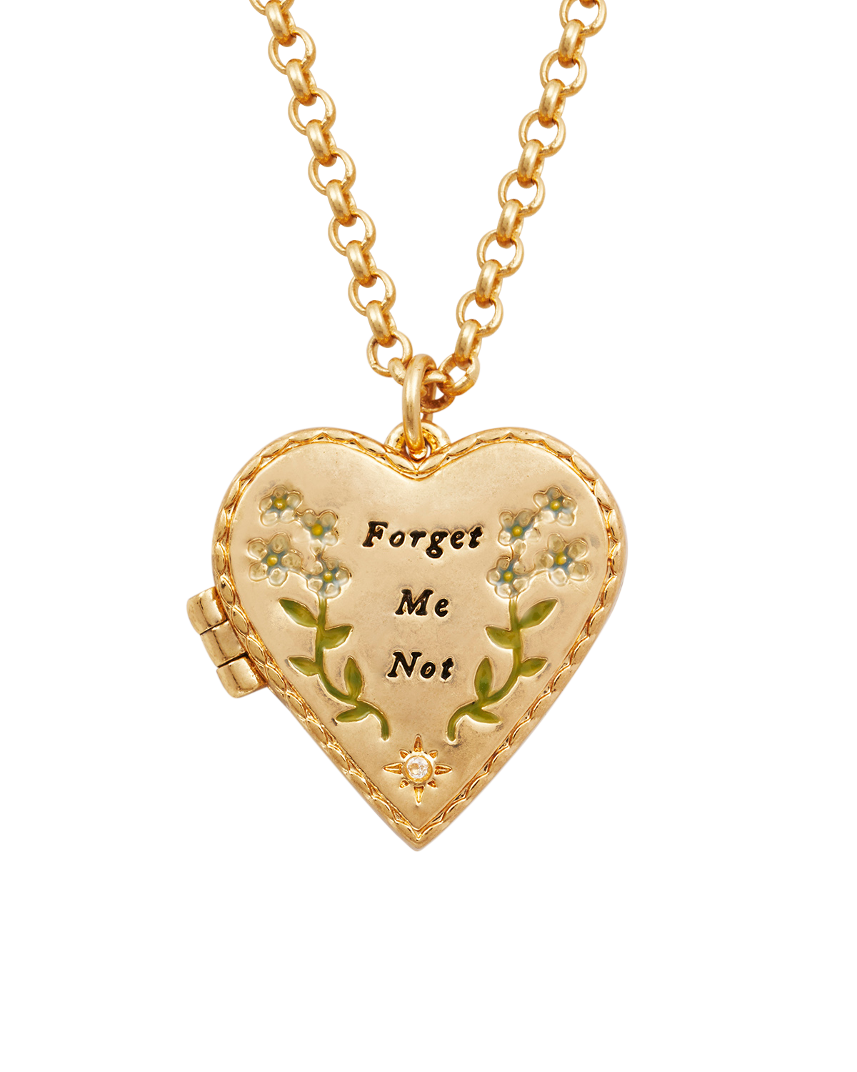 fable-england-forget-me-not-herz-medaillon-set-gold image 5