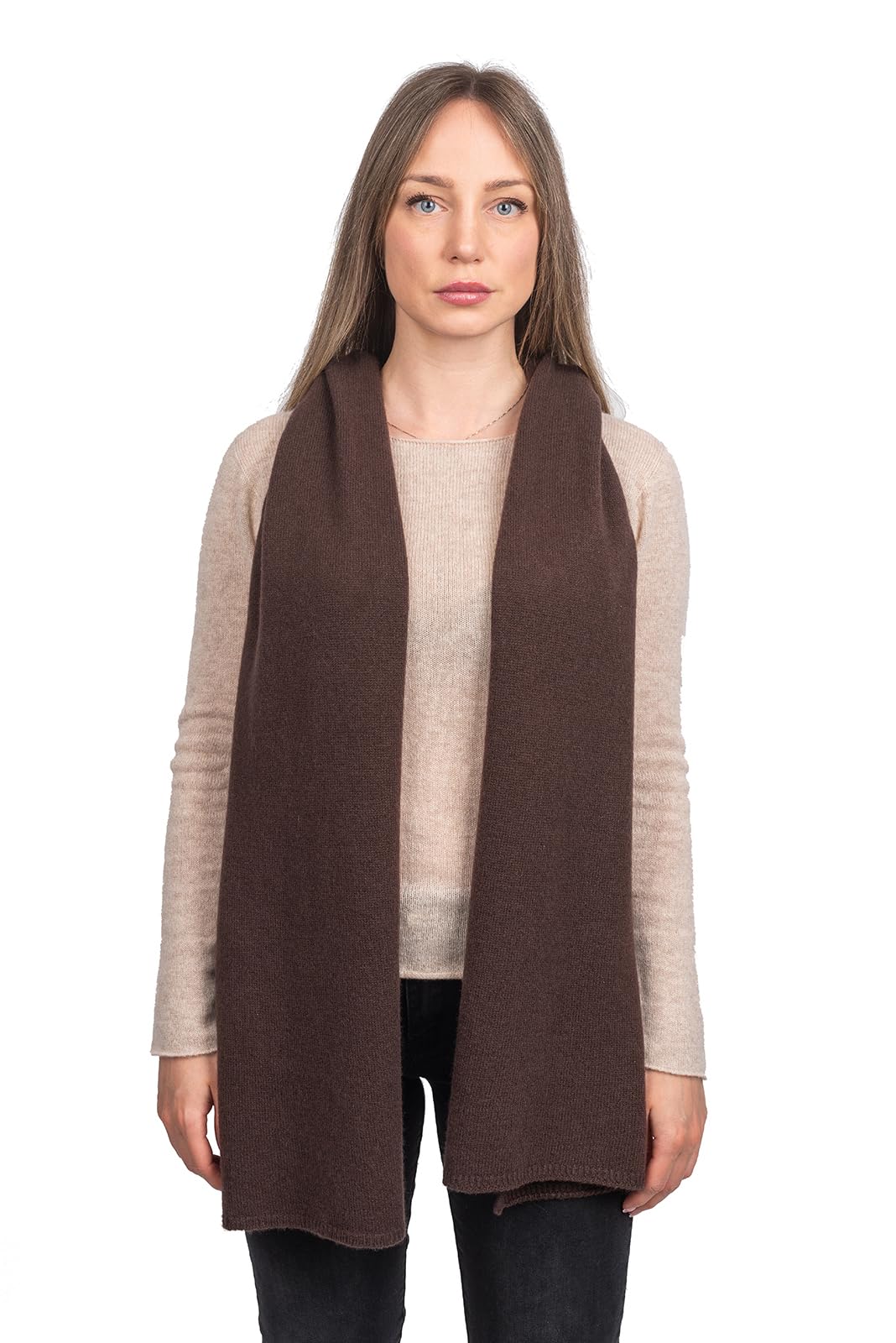 dalle-piane-cashmere-schal-breit-100-kaschmir-braun image 1