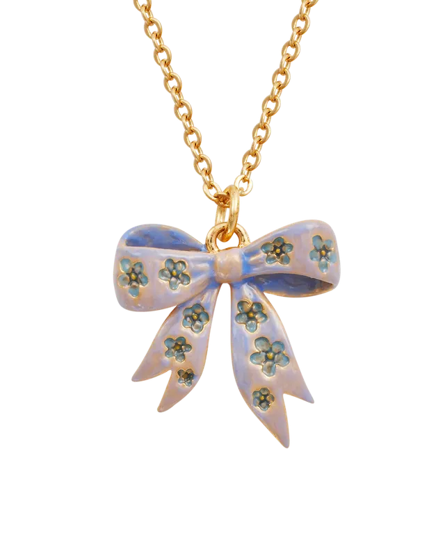 fable-england-forget-me-not-bow-halskette-gold-schleife image 1
