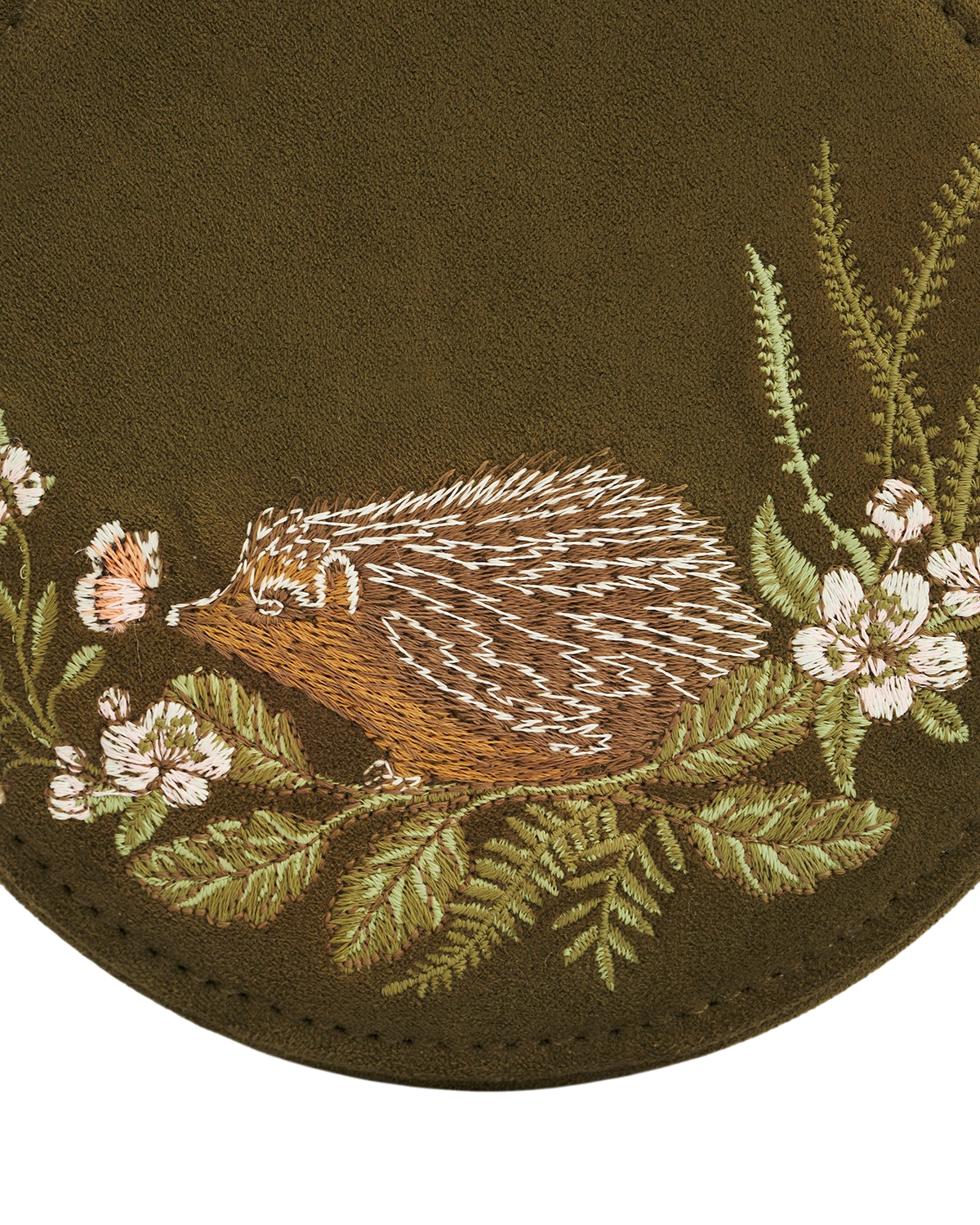 fable-england-igel-schmuckkasten-rund-khaki-wildleder-bestickt image 5