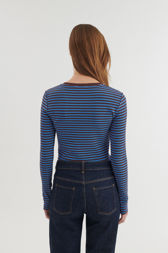 basic-apparel-ludmilla-ls-tee-langarmshirt-riviera-rippe image 3