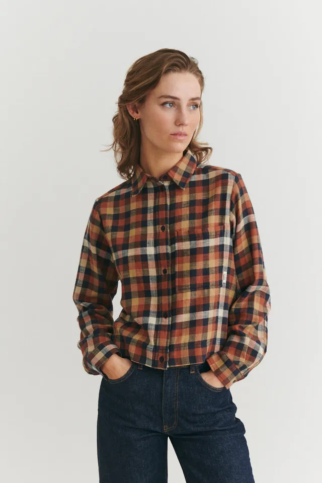 basic-apparel-nalli-shirt-damen-karo-skycaptain-bio-baumwolle image 1