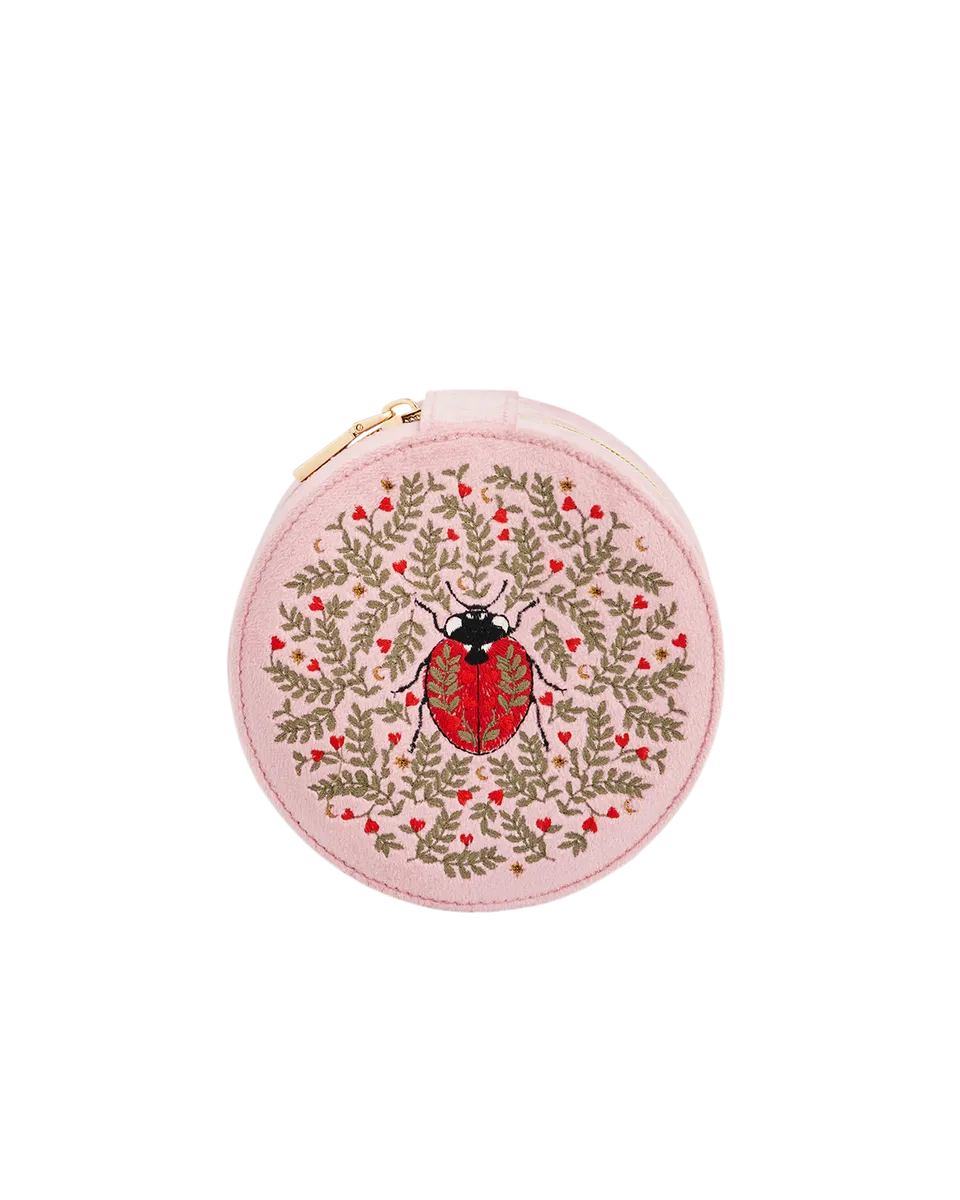 fable-england-pink-ladybird-schmuckk-stchen-samt-rund image 1