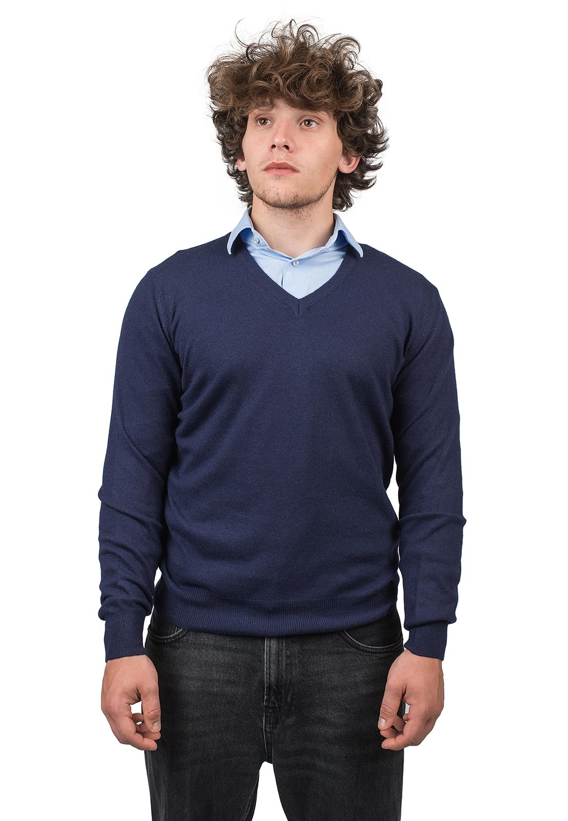 dalle-piane-cashmere-sweater-v-ausschnitt-pullover-kamel-herren image 5