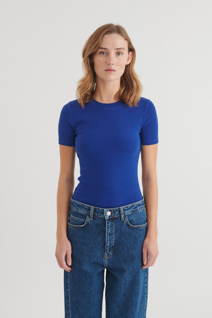 basic-apparel-ludmilla-o-neck-ba146-10-t-shirt-sodalite-blue-bio-baumwolle image 1