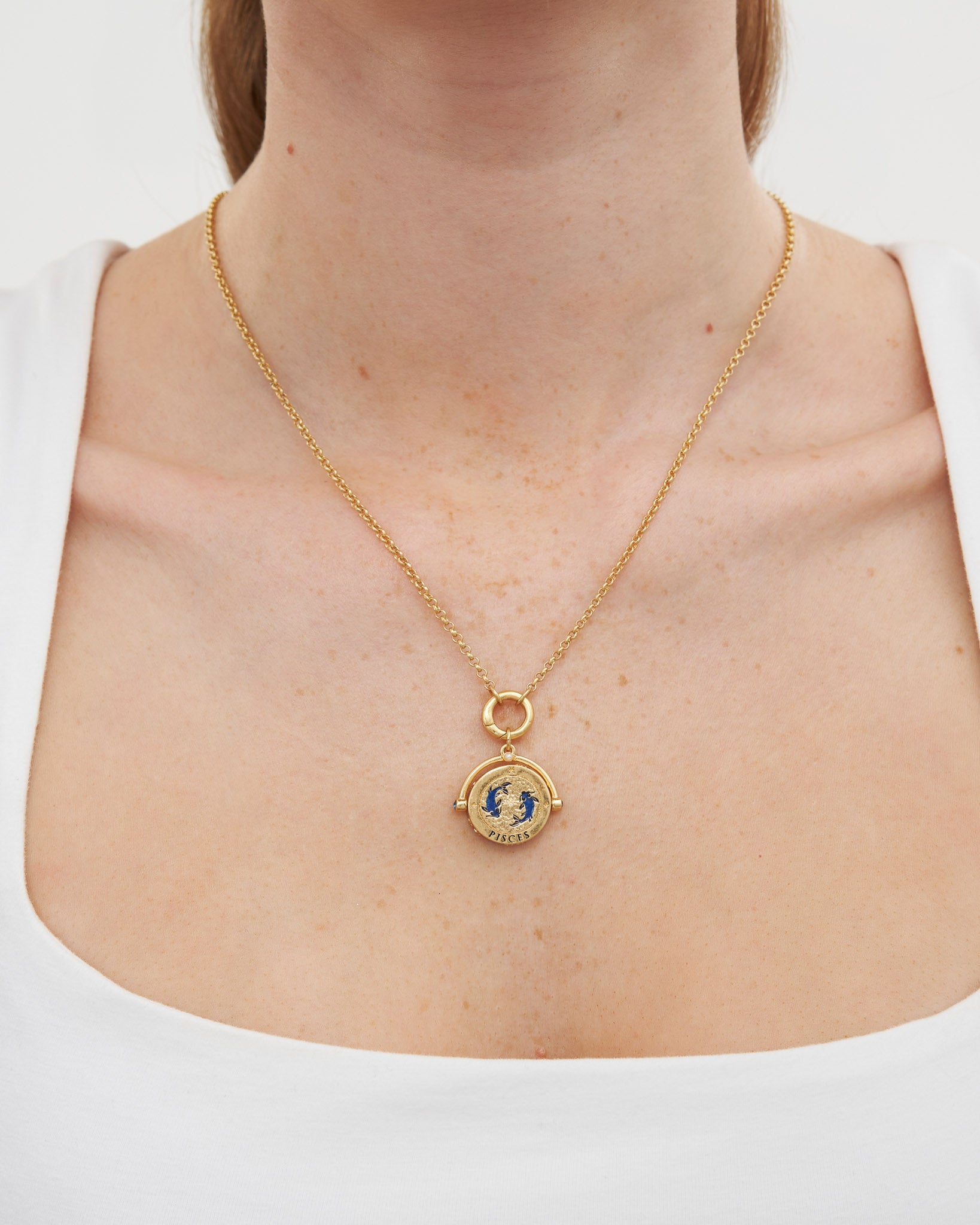 fable-england-pisces-sternzeichen-kette-gold-mit-lapis image 2