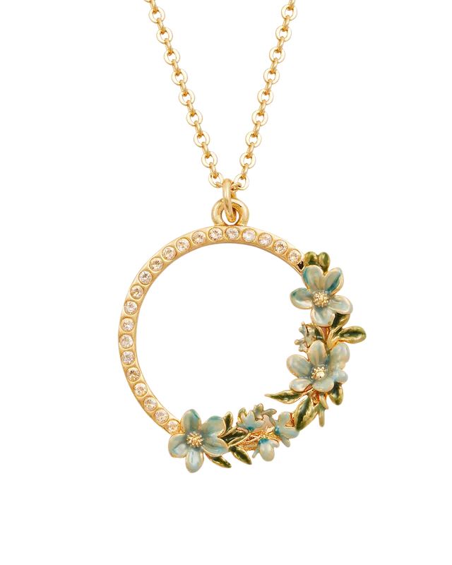 fable-england-jewellery-floral-wreath-halskette-gold-aqua image 1