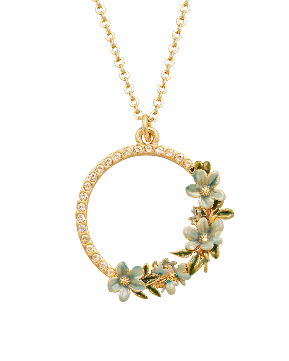 fable-england-jewellery-floral-wreath-halskette-gold-aqua image 1