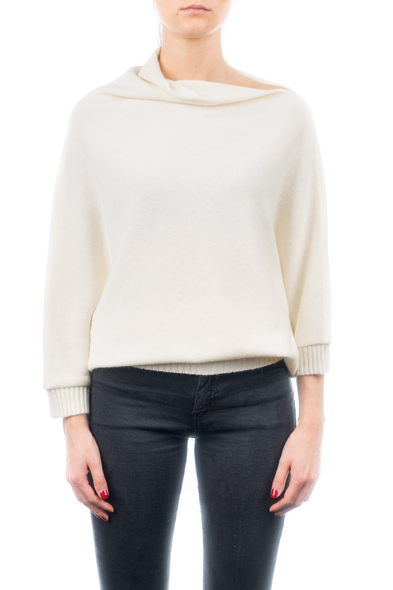 dalle-piane-cashmere-poncho-damen-blau-woll-kaschmir-strick image 7