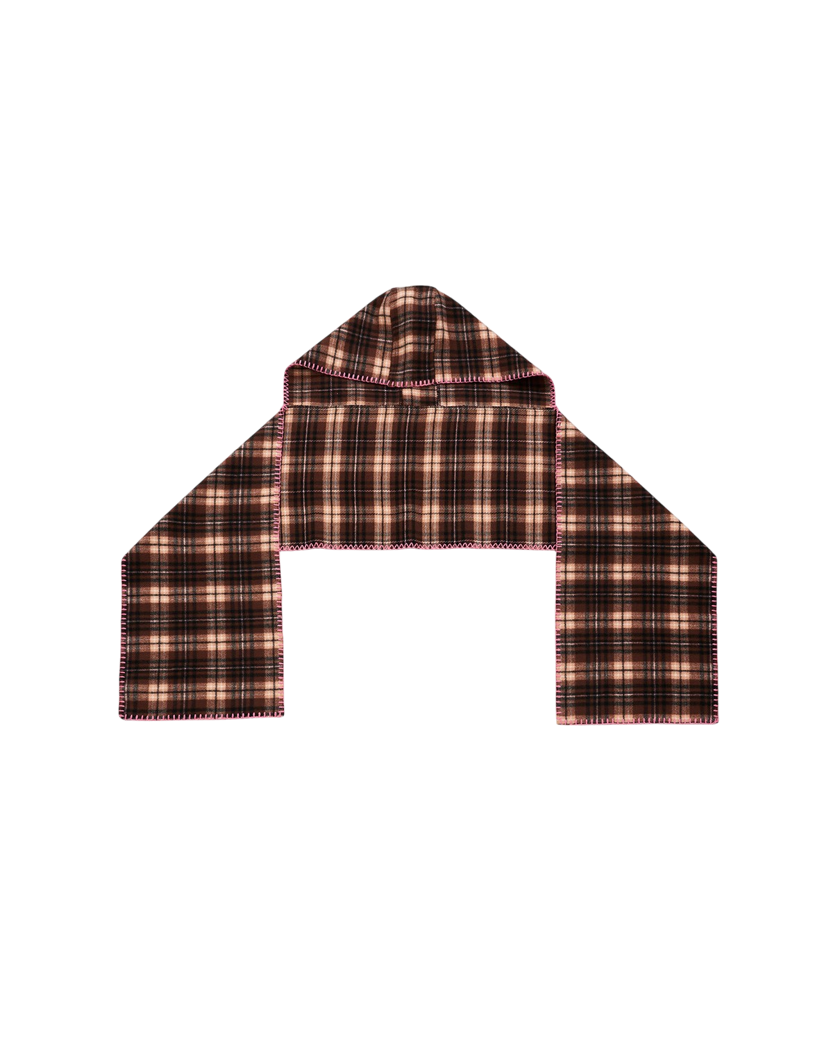 fable-england-check-hooded-winterschal-braun-karo image 1