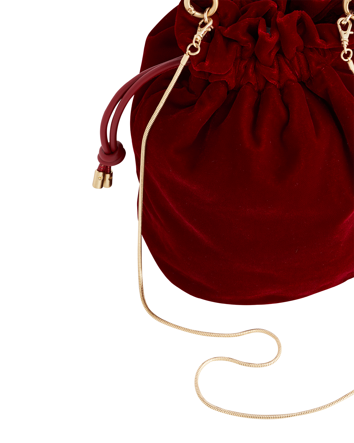 fable-england-handbags-ruby-bucket-bag-rot-samt-kordelzug image 3