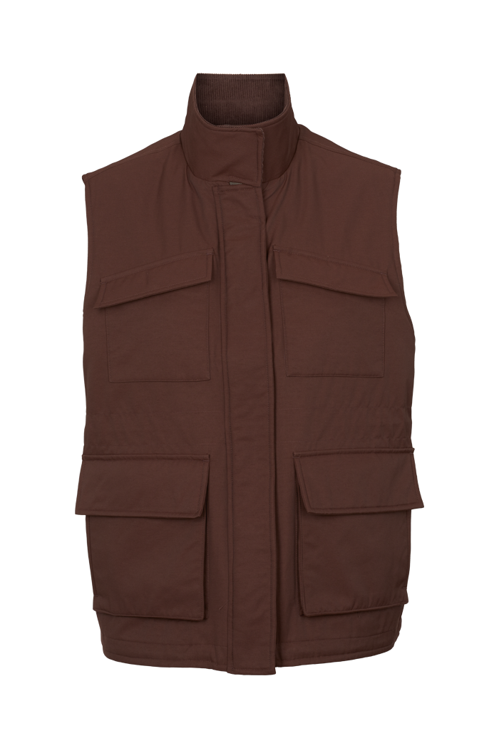 basic-apparel-asani-weste-damen-chicory-coffee-oversized image 6