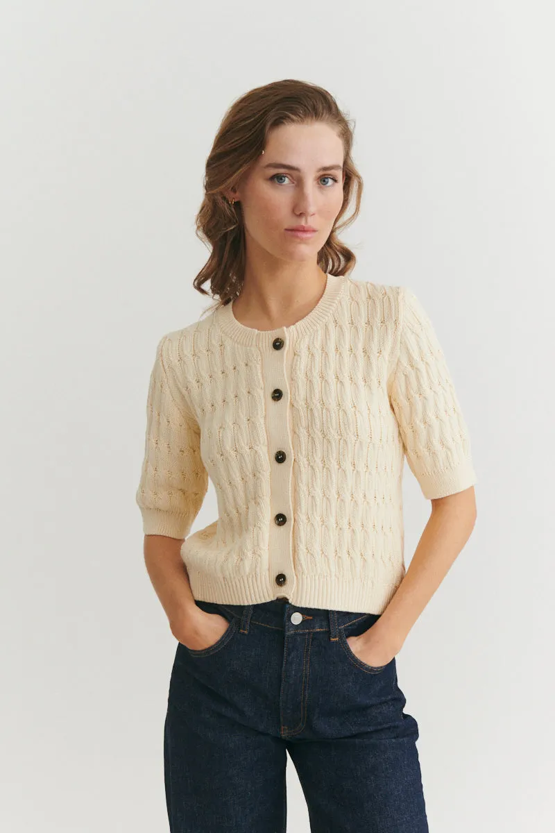 basic-apparel-minie-cardigan-strickjacke-whisper-white-bio-baumwolle image 1