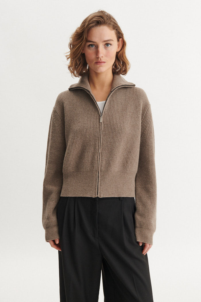 basic-apparel-cady-zip-cardigan-strickjacke-sky-captain-wolle image 2