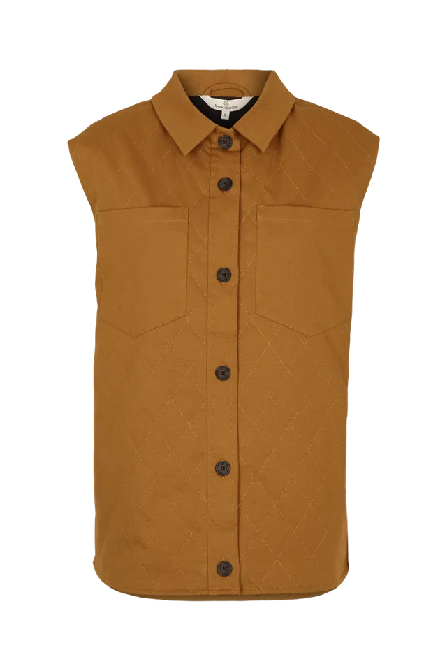 basic-apparel-mia-vest-weste-apple-cinnamon-bio-baumwolle image 1