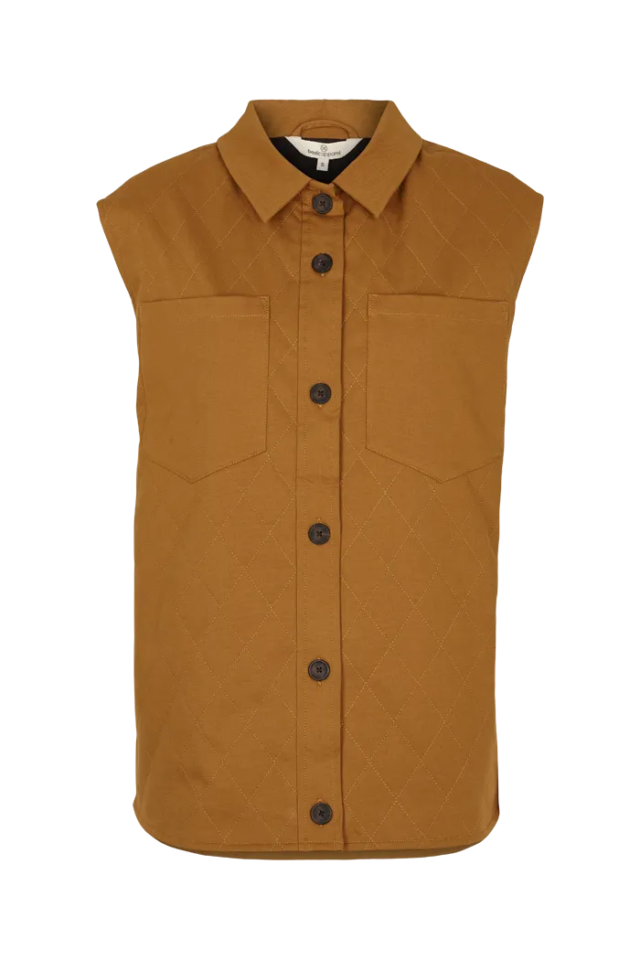 basic-apparel-mia-vest-weste-apple-cinnamon-bio-baumwolle image 1