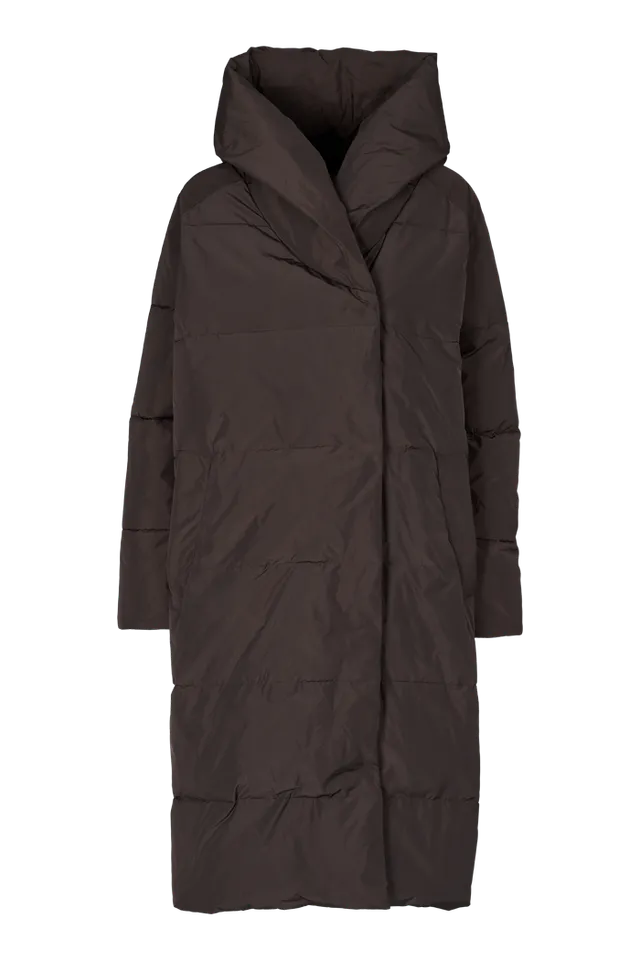 basic-apparel-tenna-shawl-collar-mantel-chocolate-torte-wasserabweisend image 1