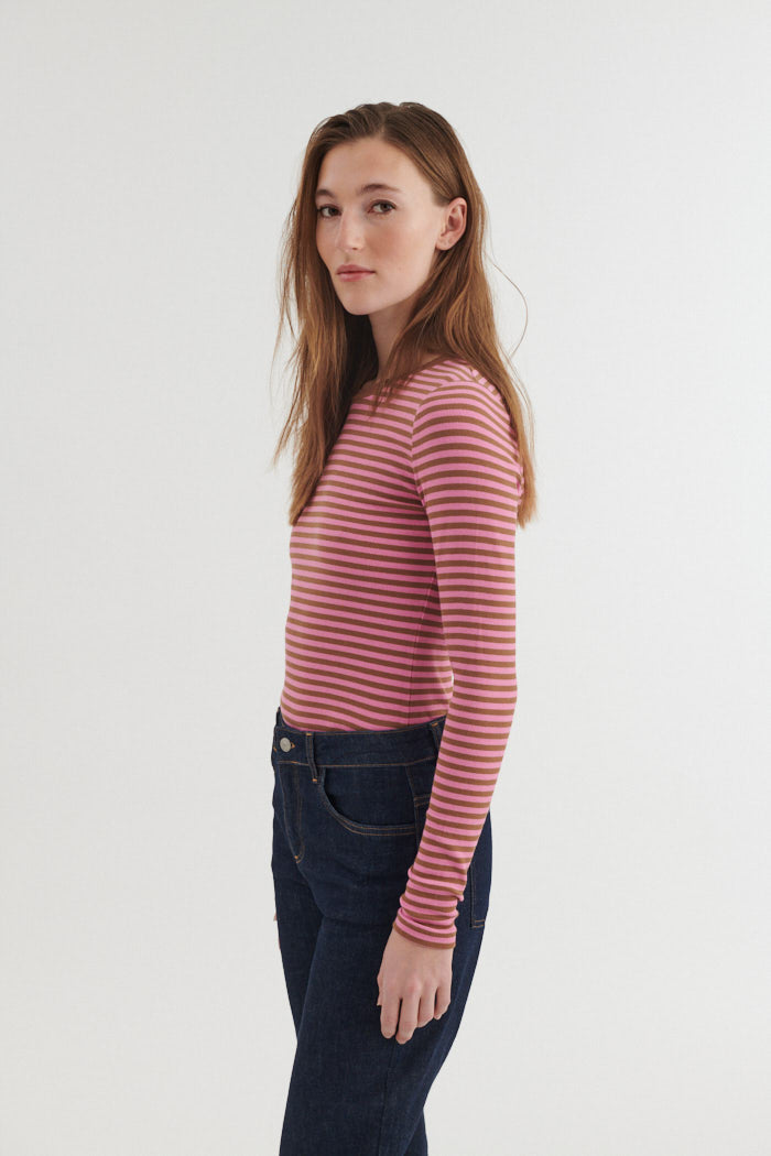 basic-apparel-ludmilla-ls-tee-langarmshirt-cashmere-rose-bio image 2