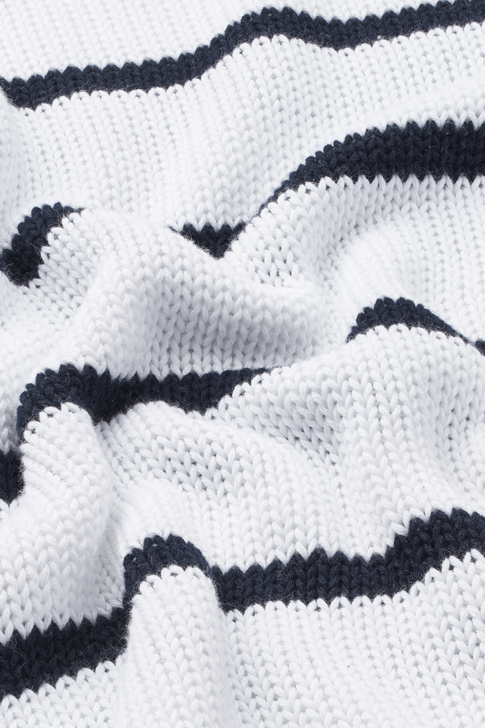 basic-apparel-cia-vest-strickweste-white-navy-bio-baumwolle image 2