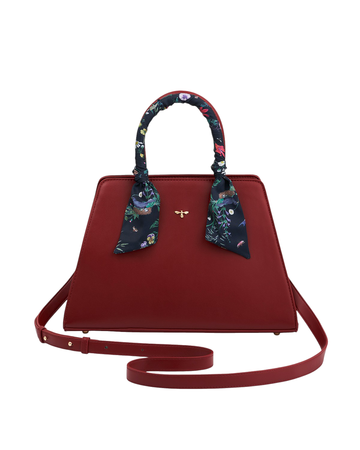 fable-england-large-structured-tote-handtasche-burgundy-kunstleder image 2