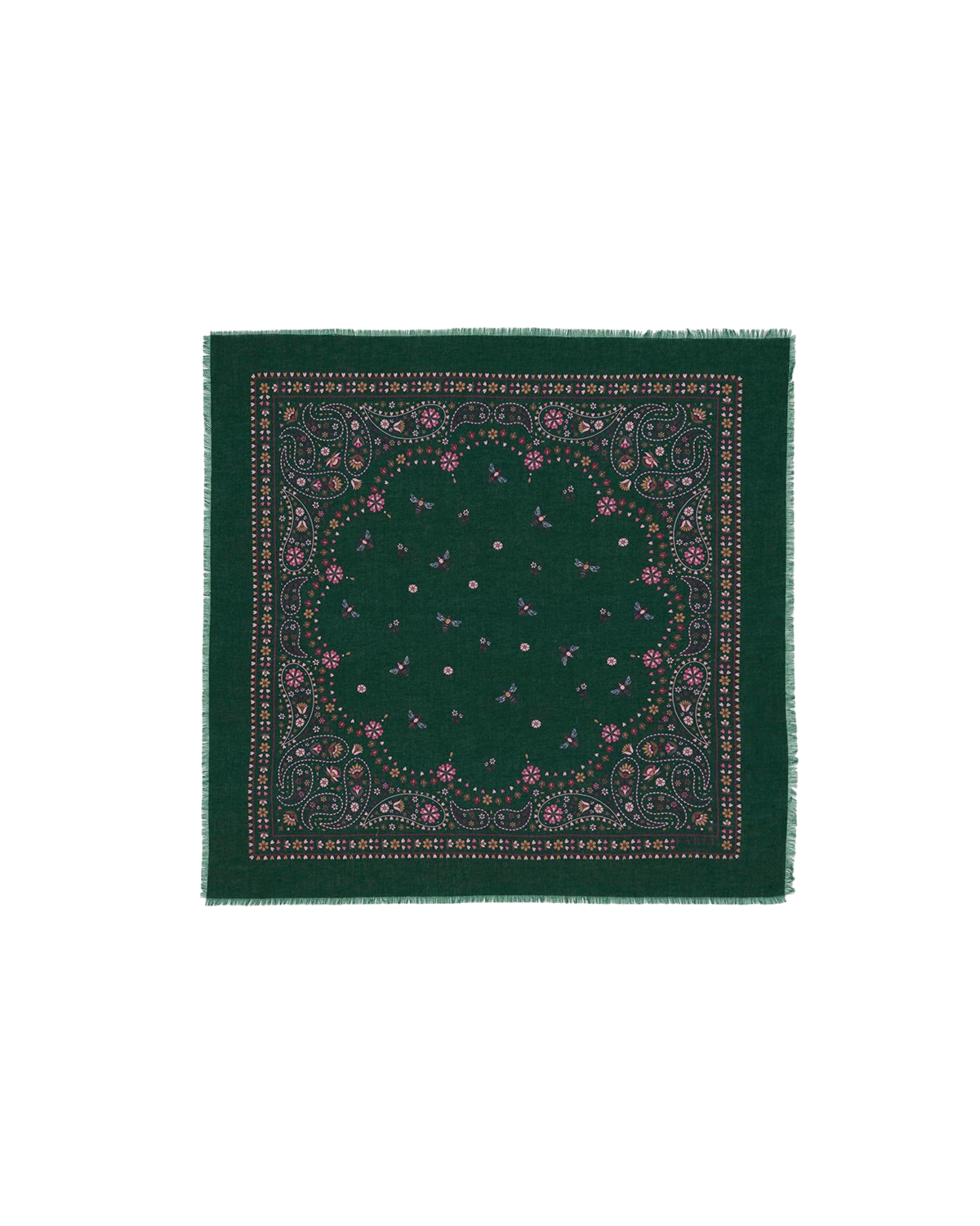 fable-england-paisley-bee-bandana-halstuch-gr-n image 1