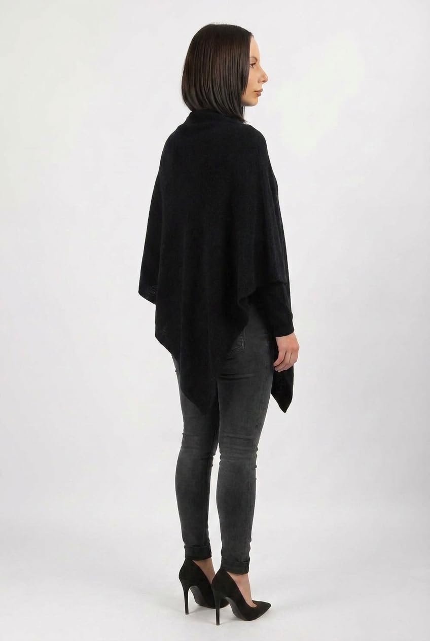 dalle-piane-poncho-leicht-100-kaschmir-poncho-schwarz image 4