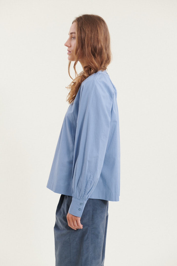 basic-apparel-milly-bluse-windward-blue-bio-baumwolle image 2