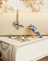 fable-england-blaumeise-ohrstecker-emaille-blau-gold-ohrringe image 2