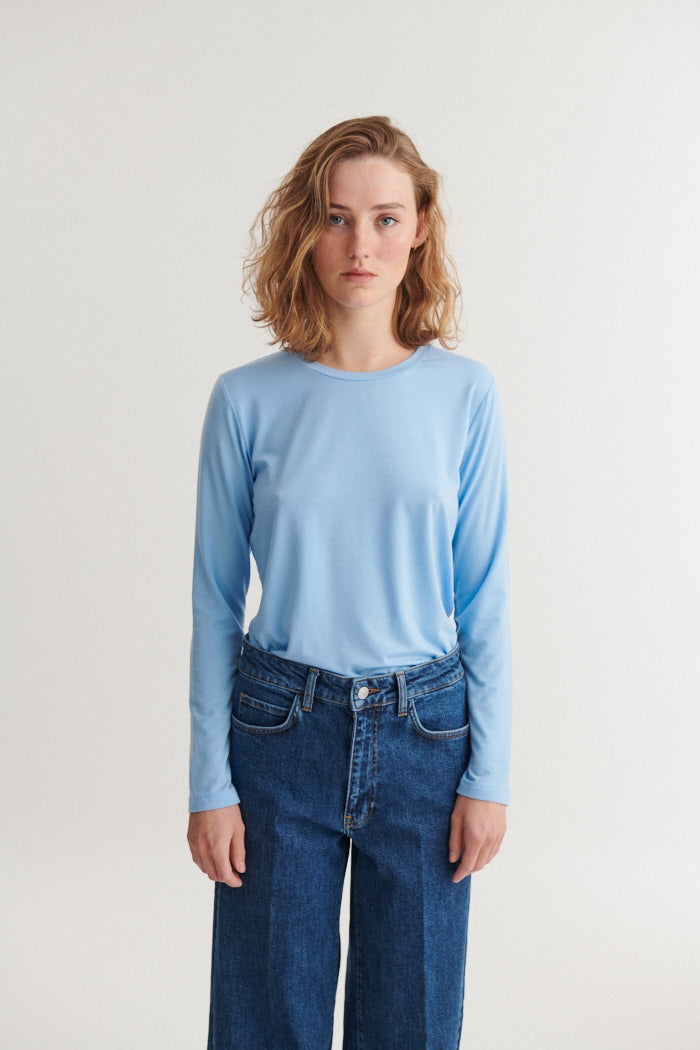 basic-apparel-jolanda-ls-tee-langarmshirt-frozen-fjord-tencel image 1