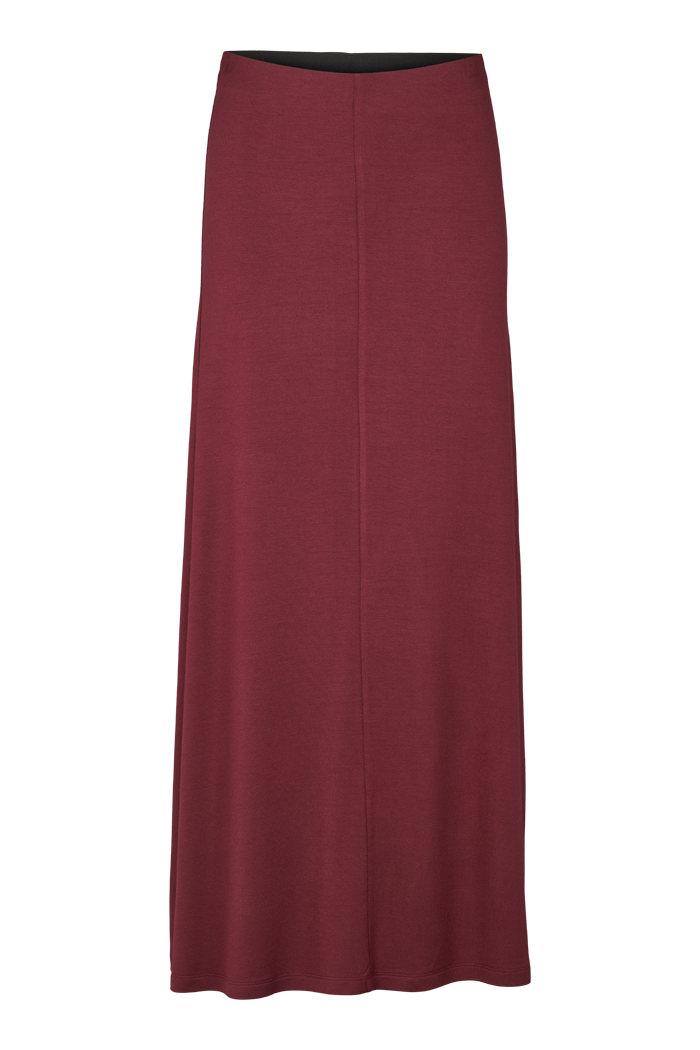 basic-apparel-sadie-long-skirt-maxirock-bordeaux-truffle image 8