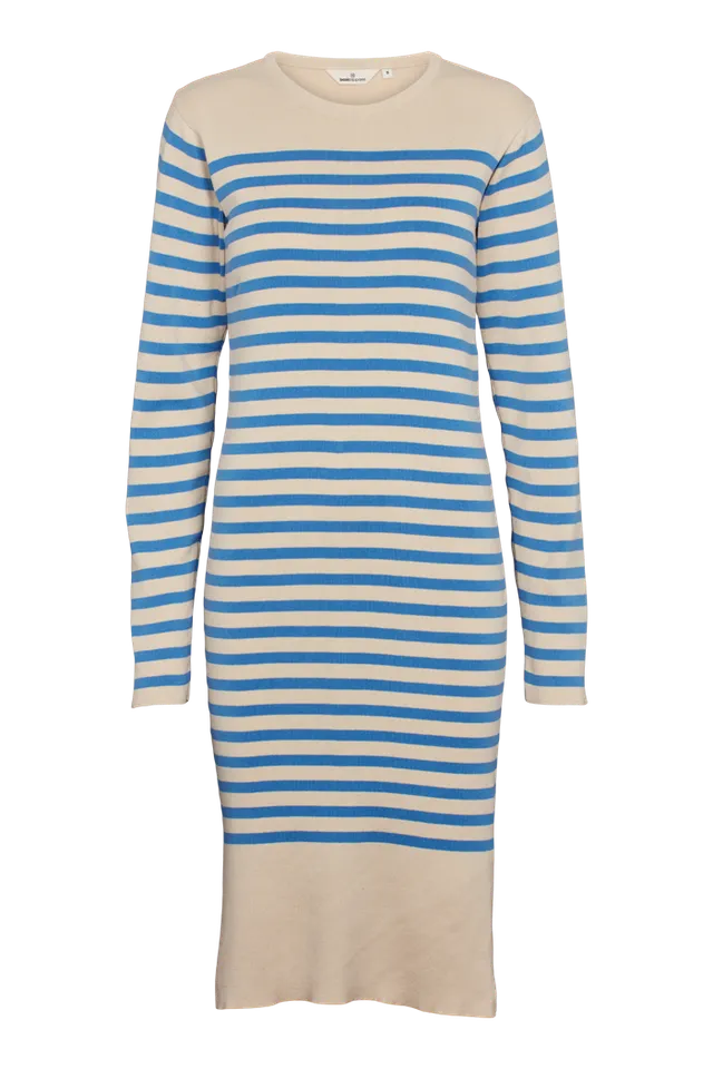 basic-apparel-sailor-stripe-strickkleid-birke-blau-bio-baumwolle image 1
