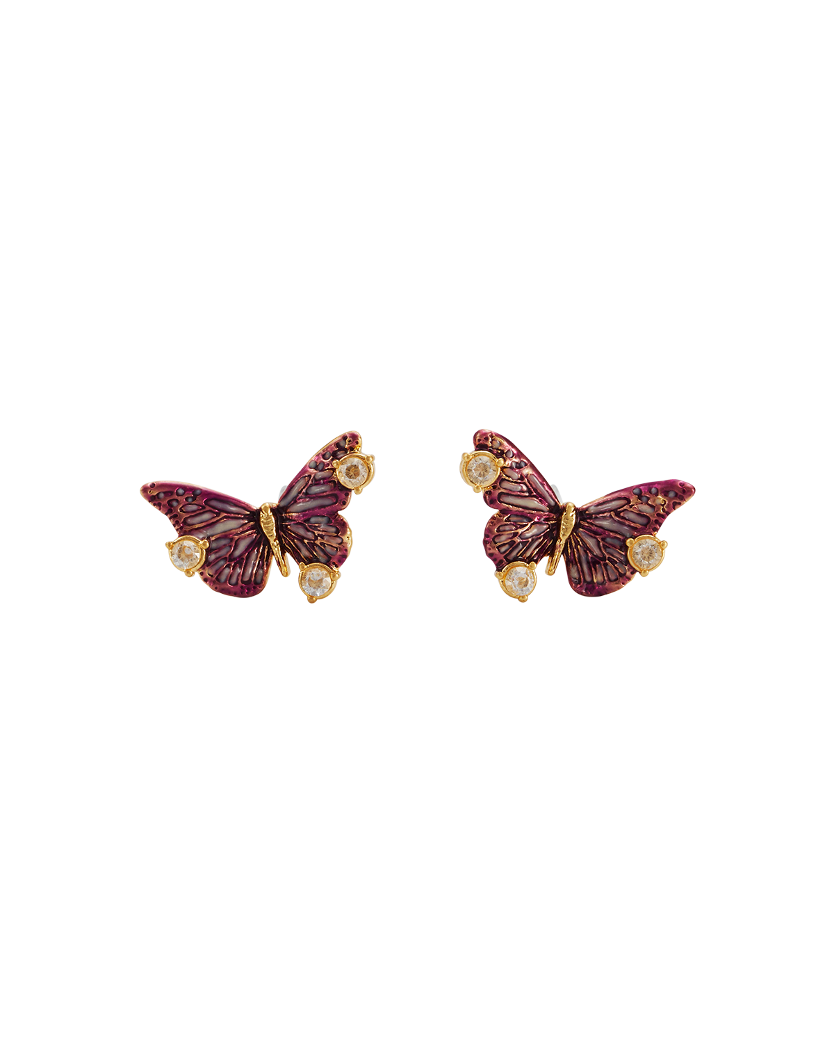 fable-england-eve-butterfly-ohrstecker-gold-schmetterling image 1