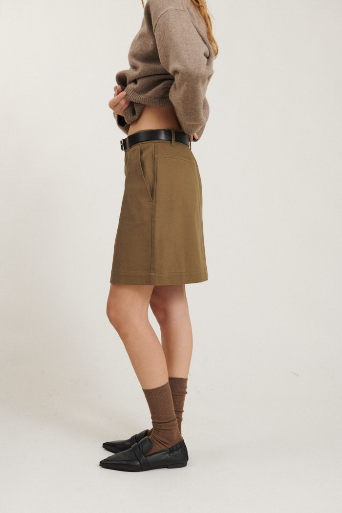 basic-apparel-creol-skirt-rock-capers-green-bio image 2