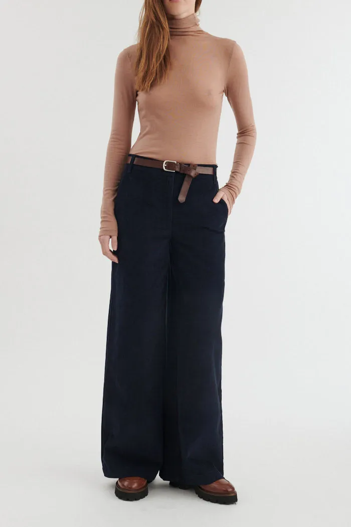 basic-apparel-millu-pants-cordhose-india-ink-bio-baumwolle image 1