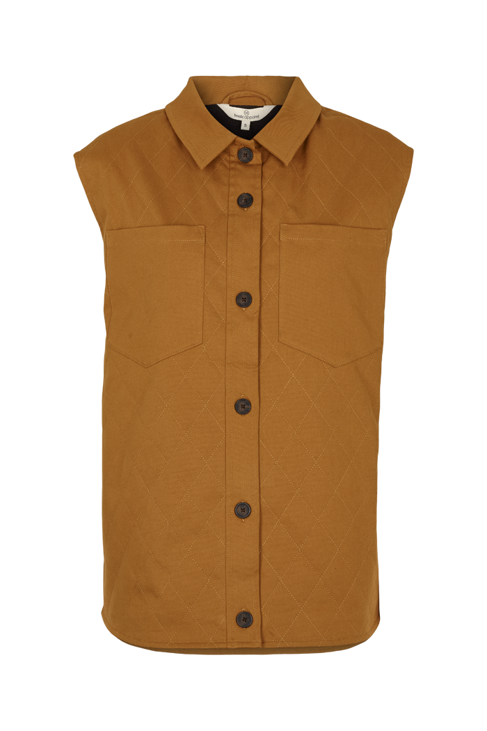 basic-apparel-mia-vest-weste-apple-cinnamon-bio-baumwolle image 1