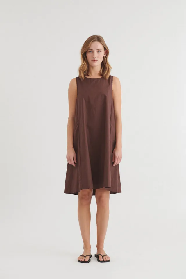 basic-apparel-ida-dress-kleid-chicory-coffee-bio-baumwolle image 1