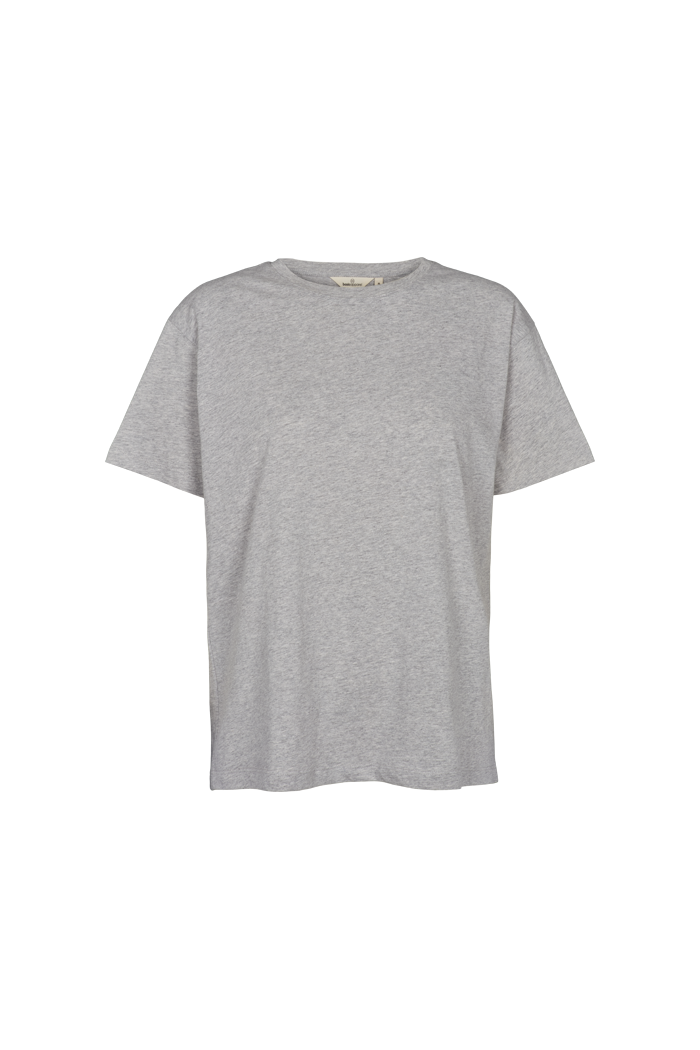 basic-apparel-rikke-rikke-tee-t-shirt-light-grey-meliert-bio image 1
