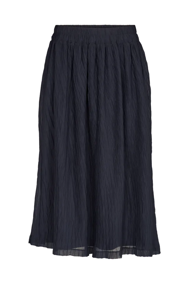 basic-apparel-cris-skirt-plisseerock-black-recycling-polyester image 1