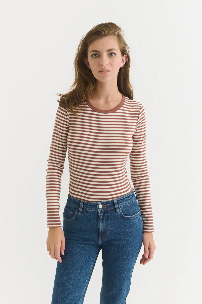 basic-apparel-ludmilla-ls-tee-langarmshirt-mink-bio image 1