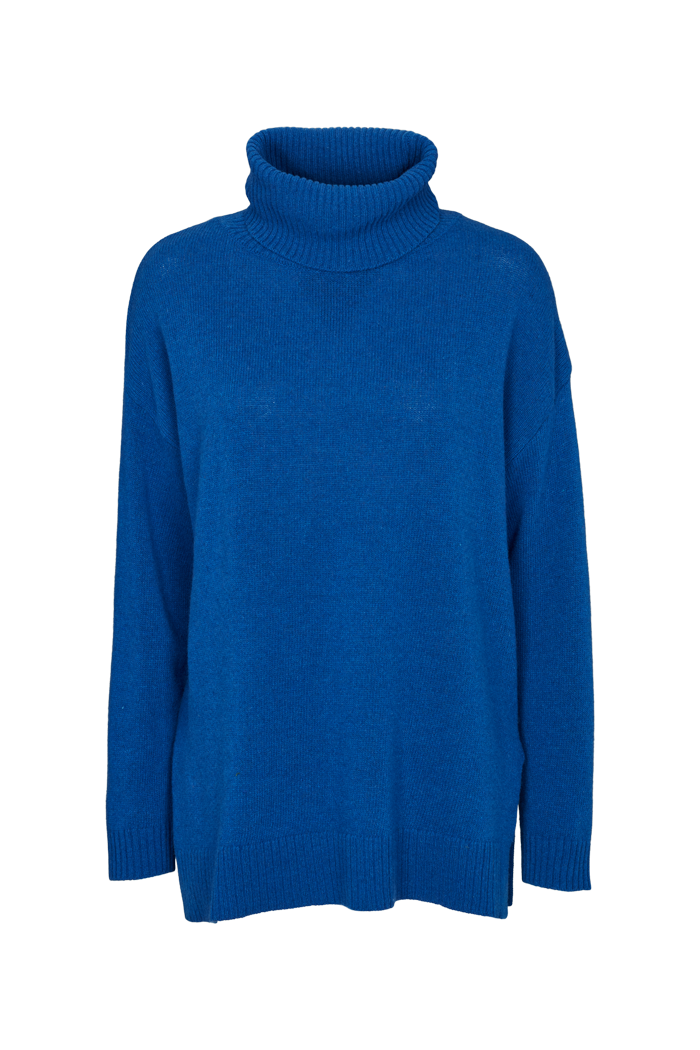basic-apparel-line-t-neck-strickpullover-princess-blue-wolle image 1