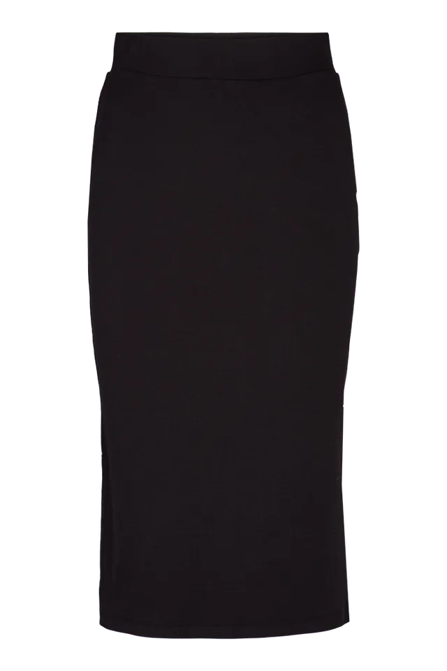 basic-apparel-ludmilla-long-skirt-rock-schwarz-bio image 1
