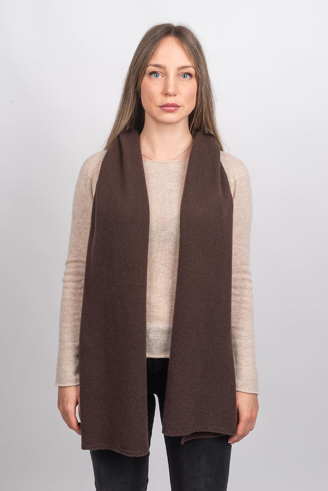 dalle-piane-cashmere-schal-breit-100-kaschmir-braun image 3