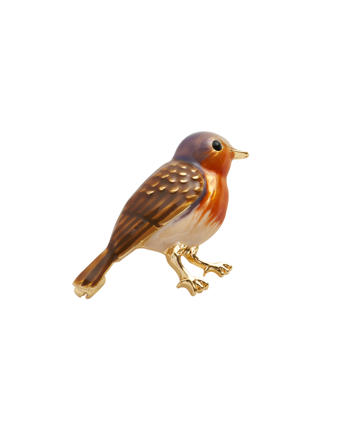 fable-england-robin-brosche-emaille-rotkehlchen-gold image 1
