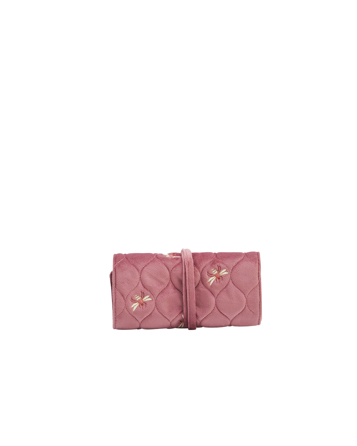 fable-england-accessories-schmuckrolle-biene-rosa-samt image 7